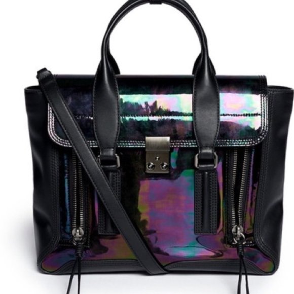 3.1 Phillip Lim Handbags - 3.1 Phillip Lim Iridescent Pashli Satchel Medium